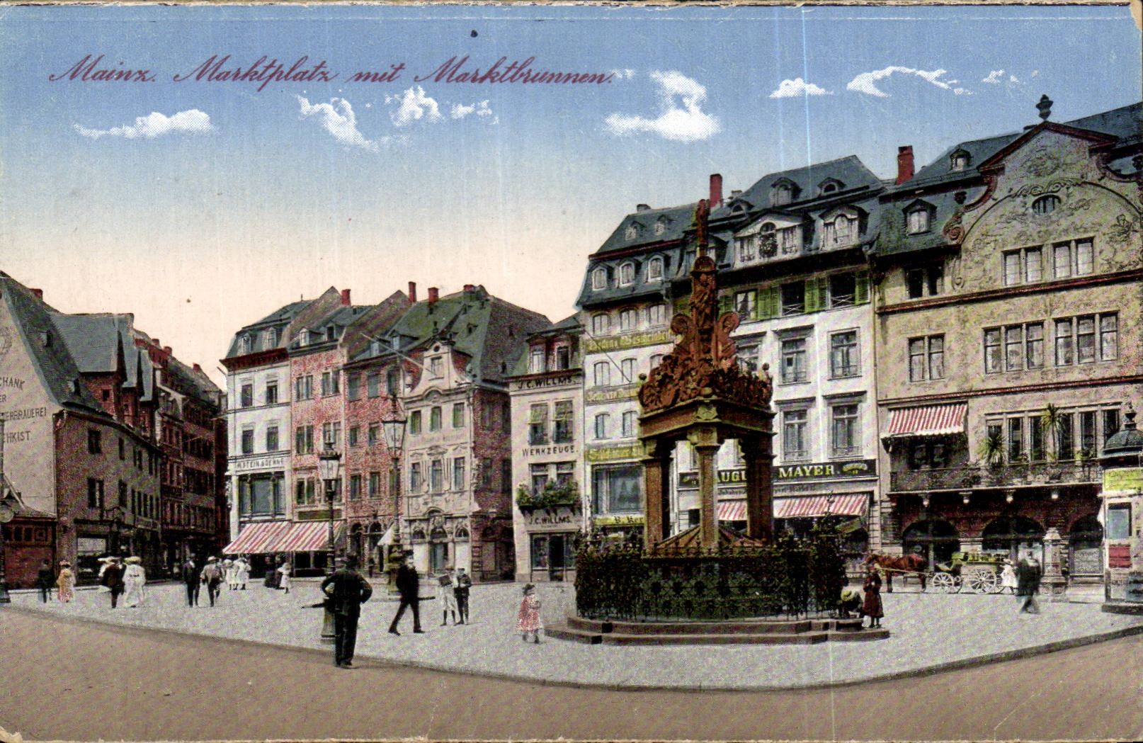 Germany - Deutschland - Mainz - Marktplatz - Marktbrunnen - CPA