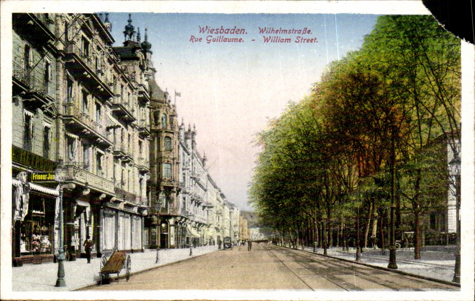 Germany - Deutschland - Wiesbaden - Wilhelmstrasse - CPA