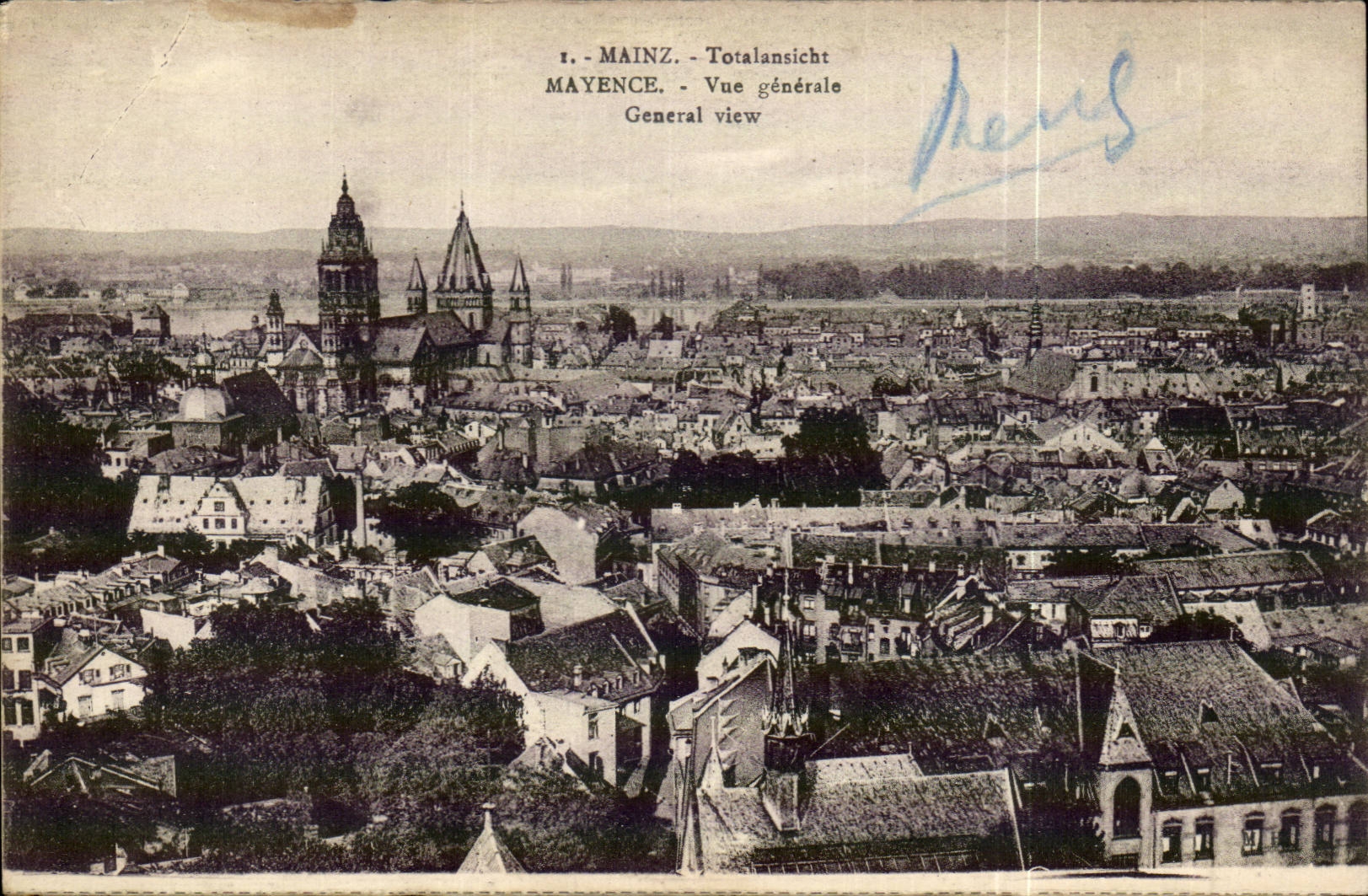 Germany - Deutschland - Mainz - Totalansicht - Mainz - View - CPA