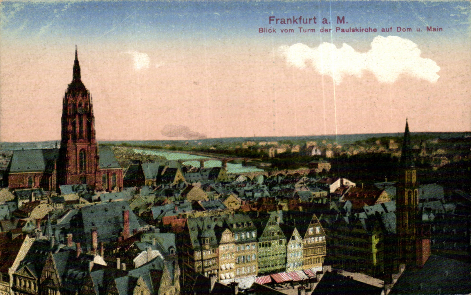 Germany - Deutschland - Frankfurt - Blick vom Turm der Paulskirsche - CPA
