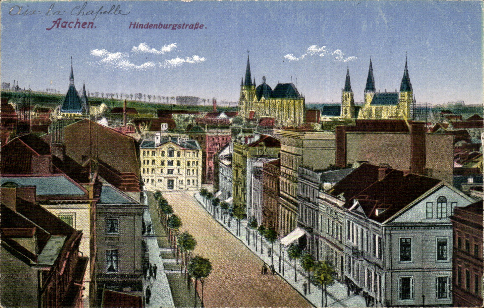 Germany - Deutschland - Aachen - Hindenburgstrasse - CPA