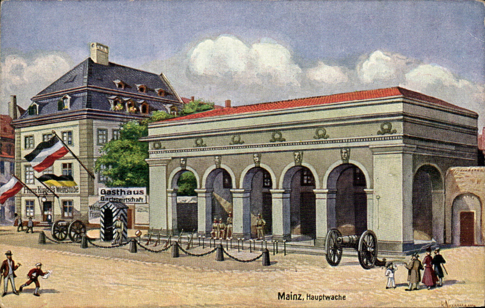 Germany - Deutschland - Mainz - Hauptwache - Gasthaus - CPA