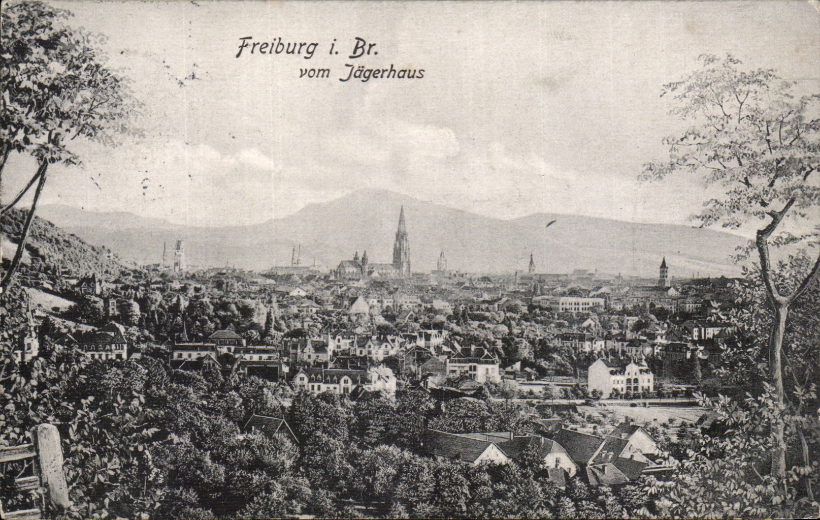 Allemagne - Deutschland - Freiburg vom Jaegerhaus - CPA