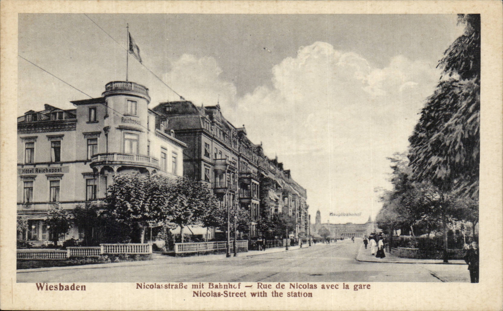 Germany - Deutschland - Nicolasstrasse put Bahnhof - CPA