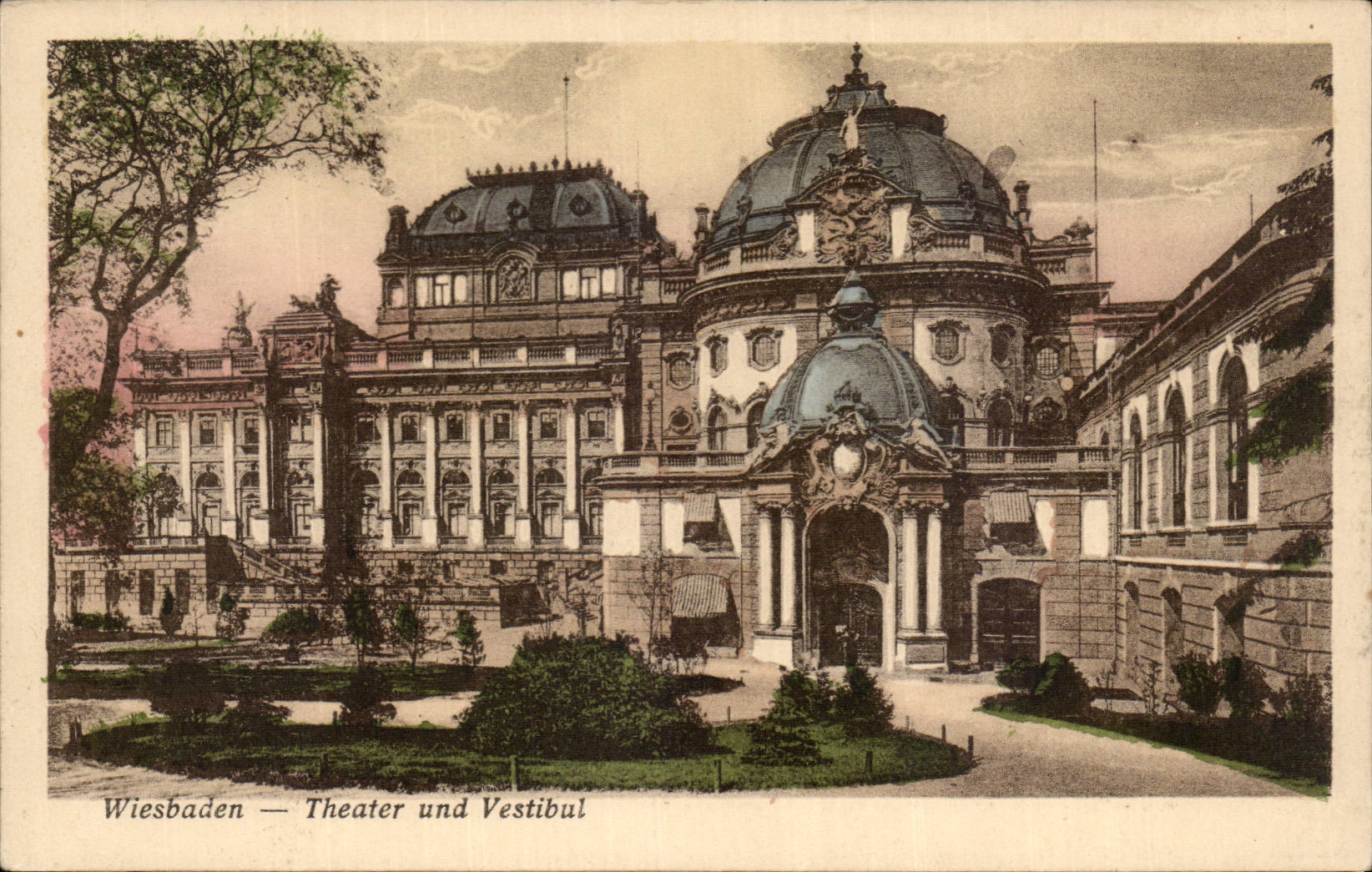 Germany - Deutschland - Theater und Vestibul- CPA
