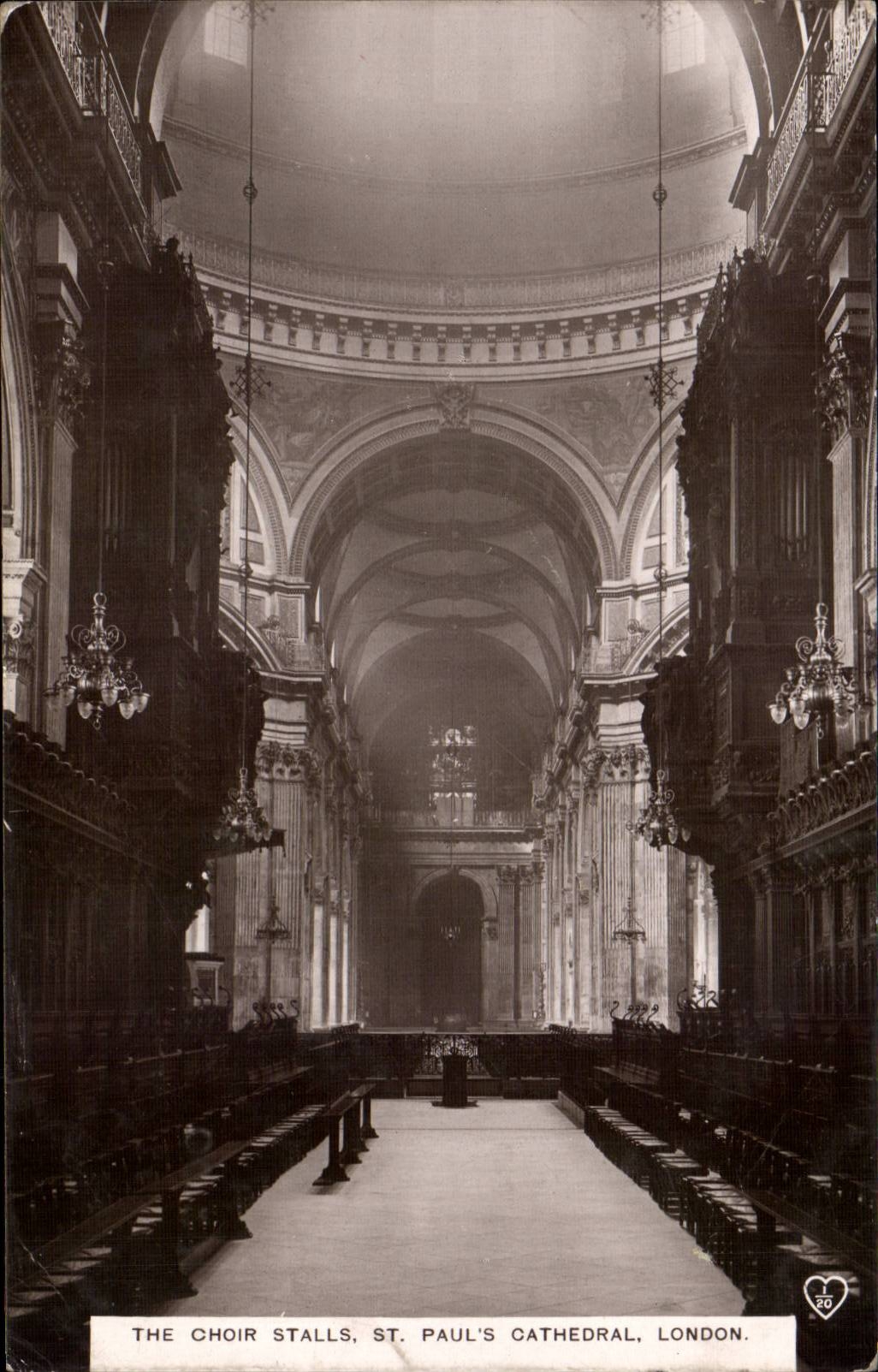 England - England - London - The Choir Stalls At St Paul' S Cathedral - CPA