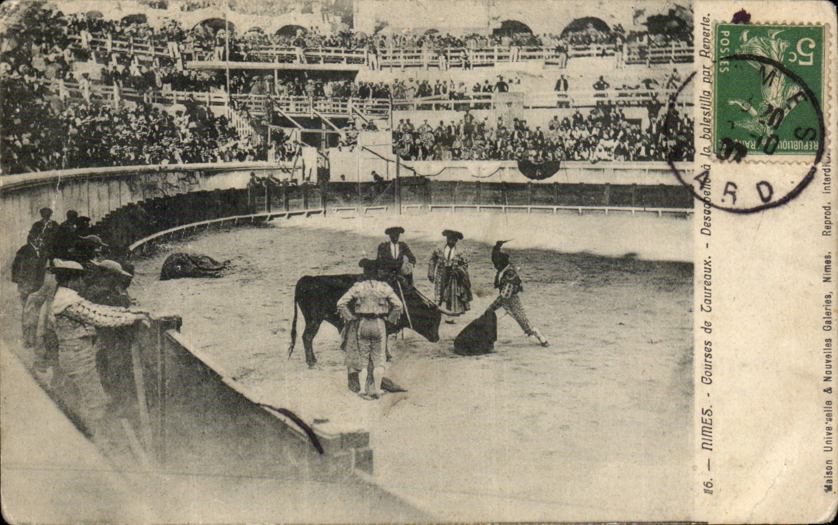 Nimes - Bullfights CPA