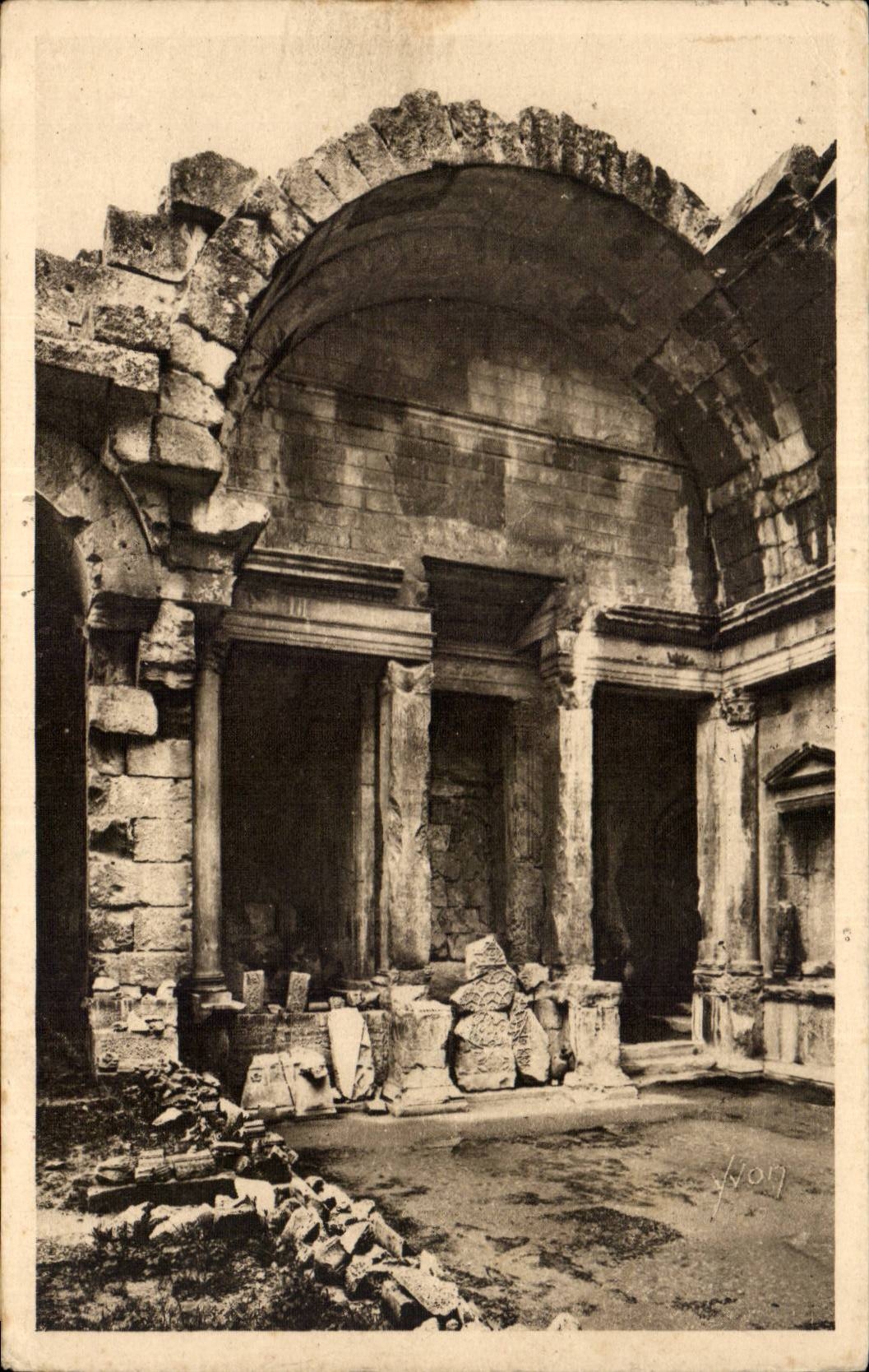 Nimes - Garten des Brunnens - Tempel von Diane - CPA