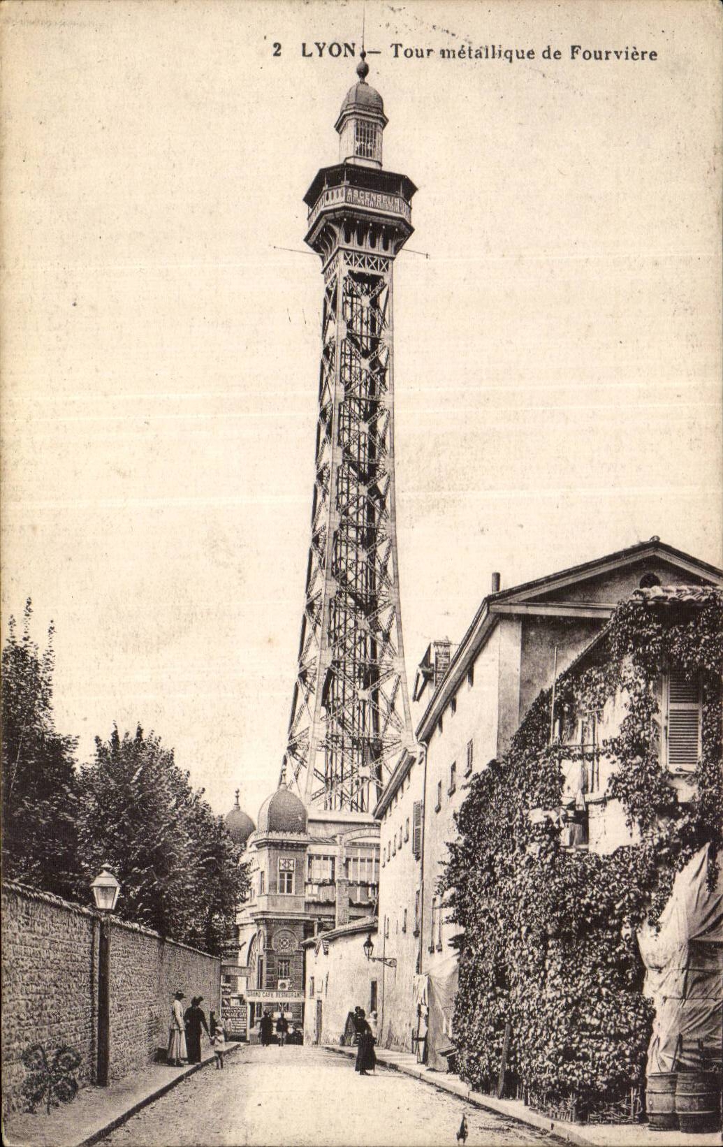 Lyon - Metallumdrehung von Fourviere - CPA