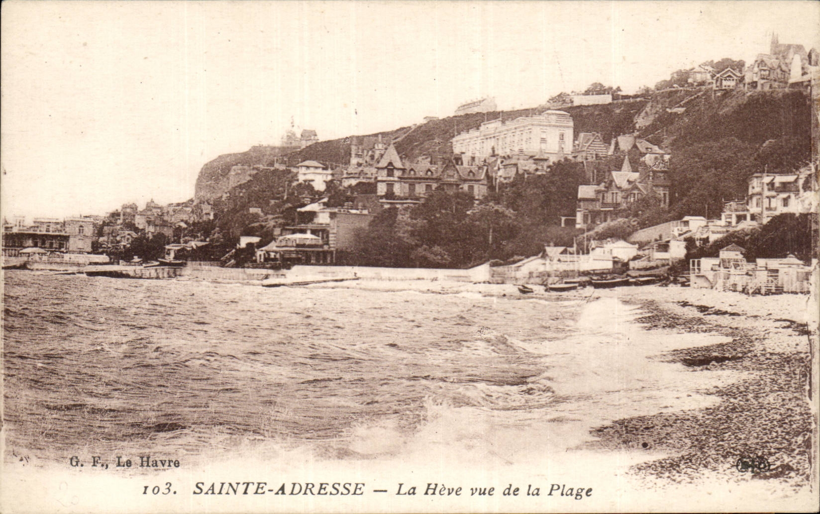 CPA Sainte Address Heve seen of the beach