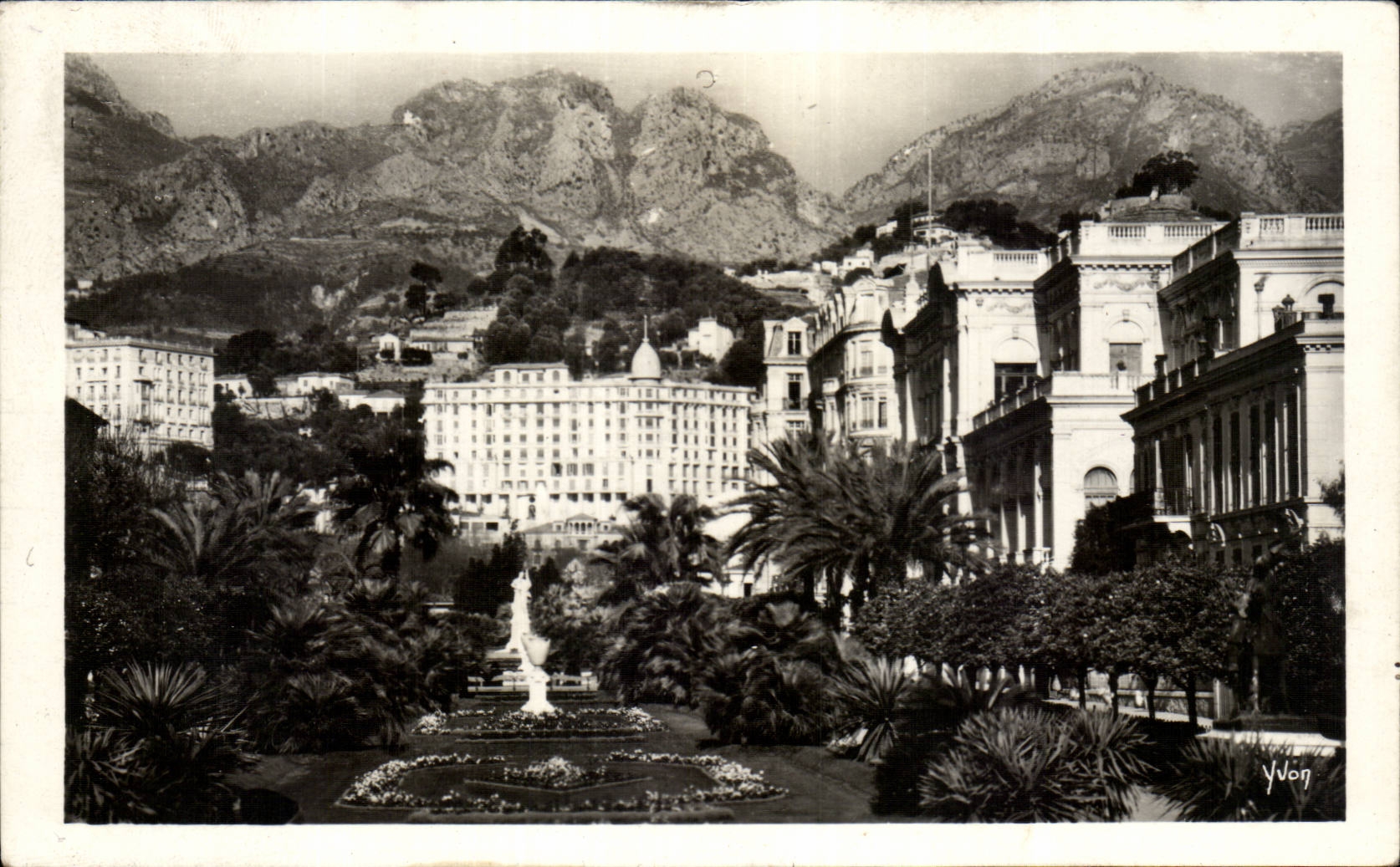 CPSM Menton and its gardens