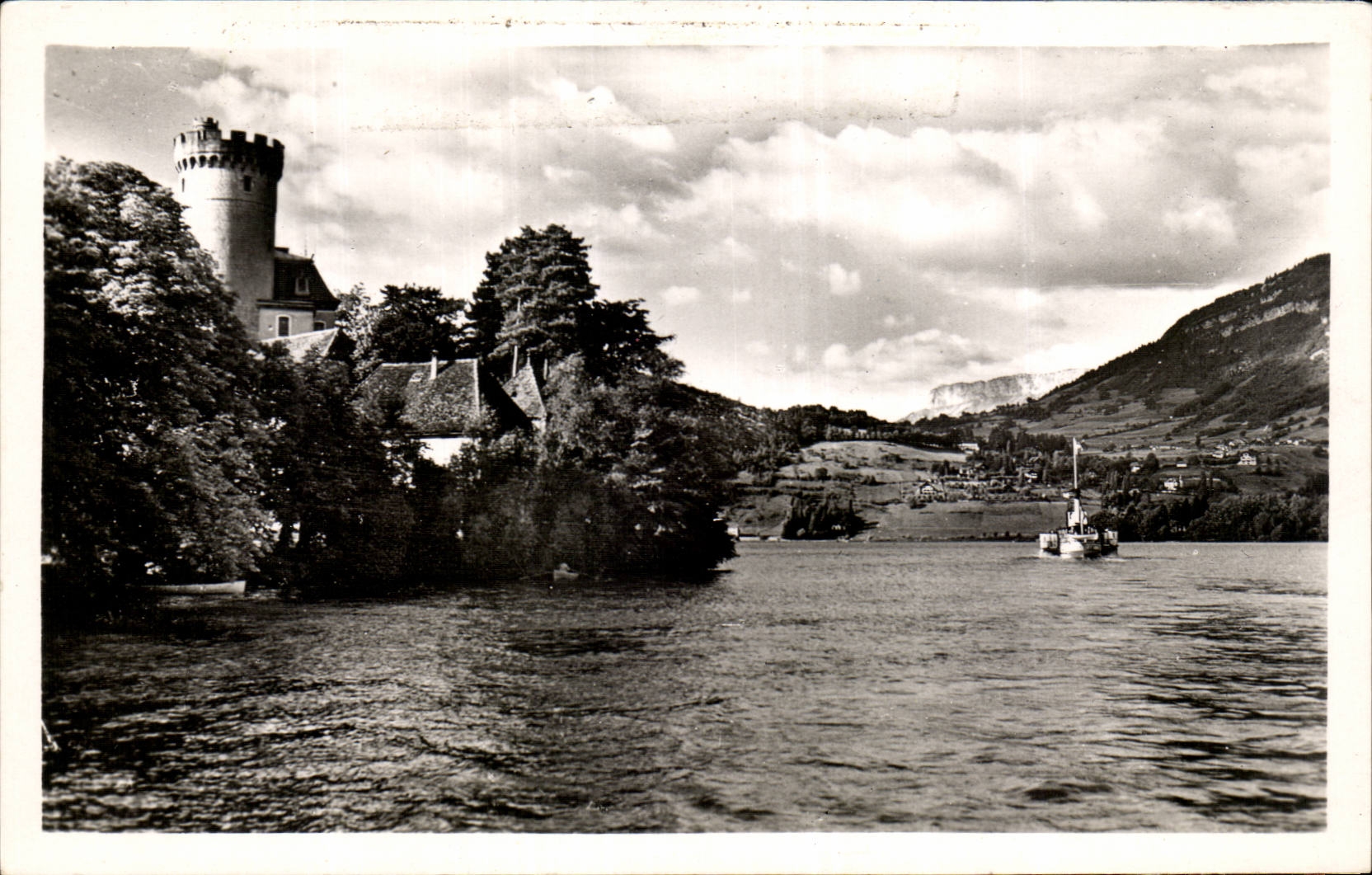 CPA Lake Annecy Duingt the castle