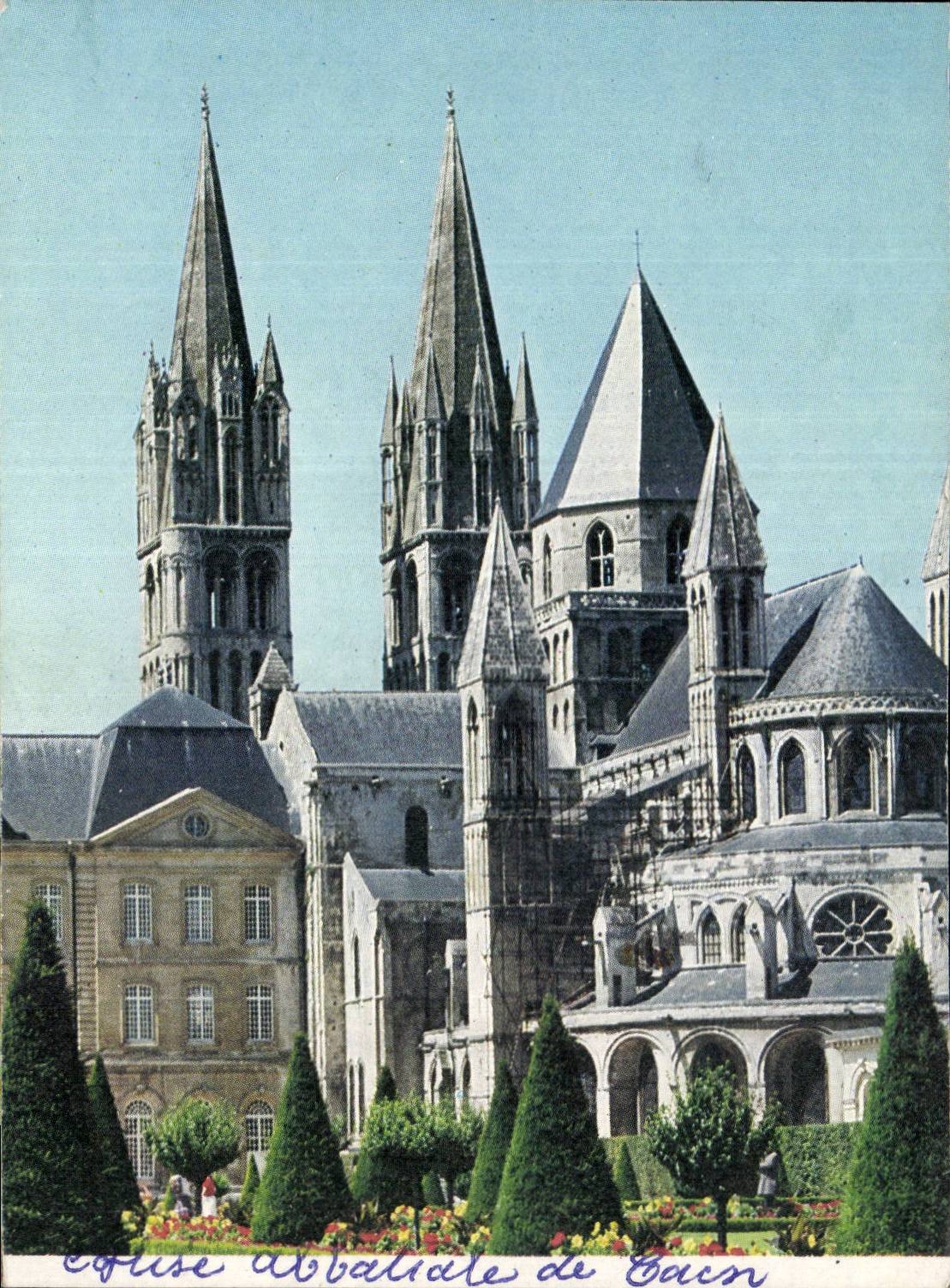 CPSM Abteikirche von Caen