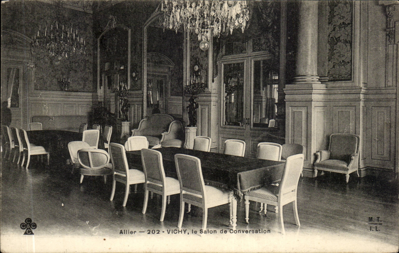 Vichy - Le Salon de Conversation - CPA 
