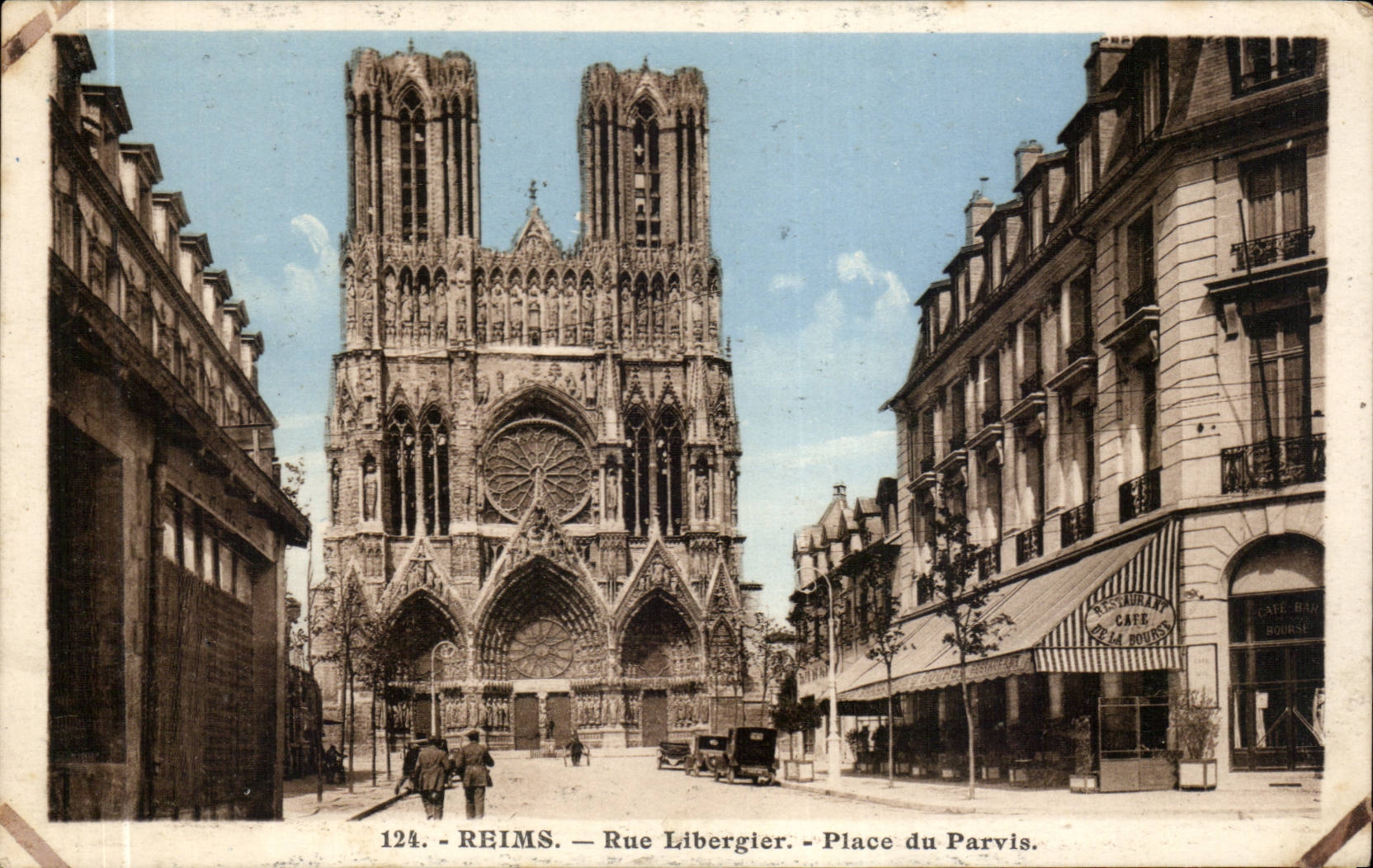 Reims - Street Libergier - Place of the Square - CPA