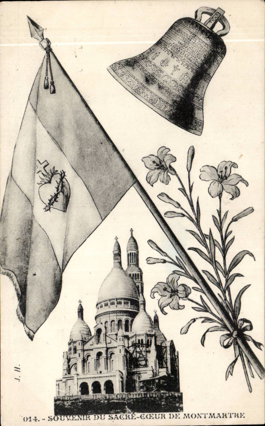 Paris - 18 - Souvenir - Sacre Coeur - Montmartre - CPA