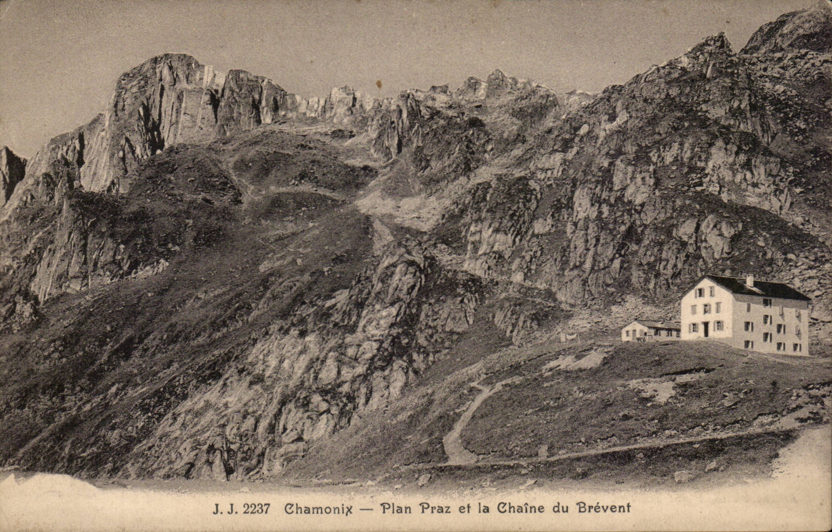 CPA Chamonix Plan Praz et la chaine du Brevent