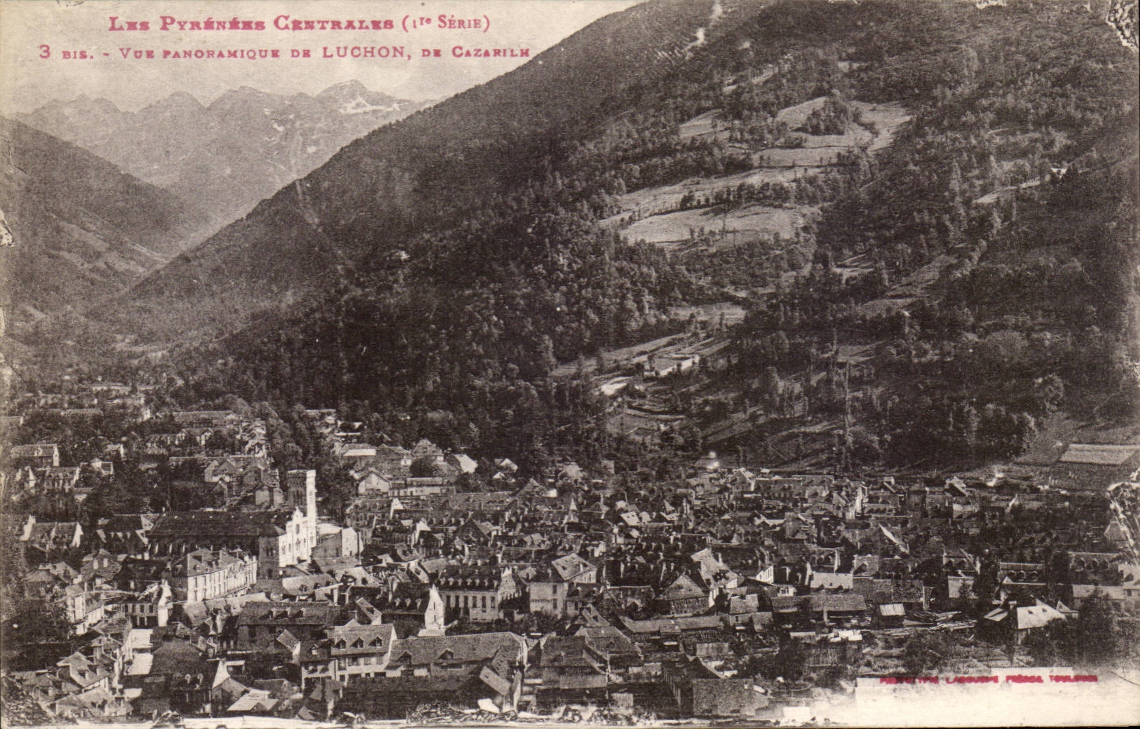 CPA panoramische Ansicht von Luchon D Cazarilm