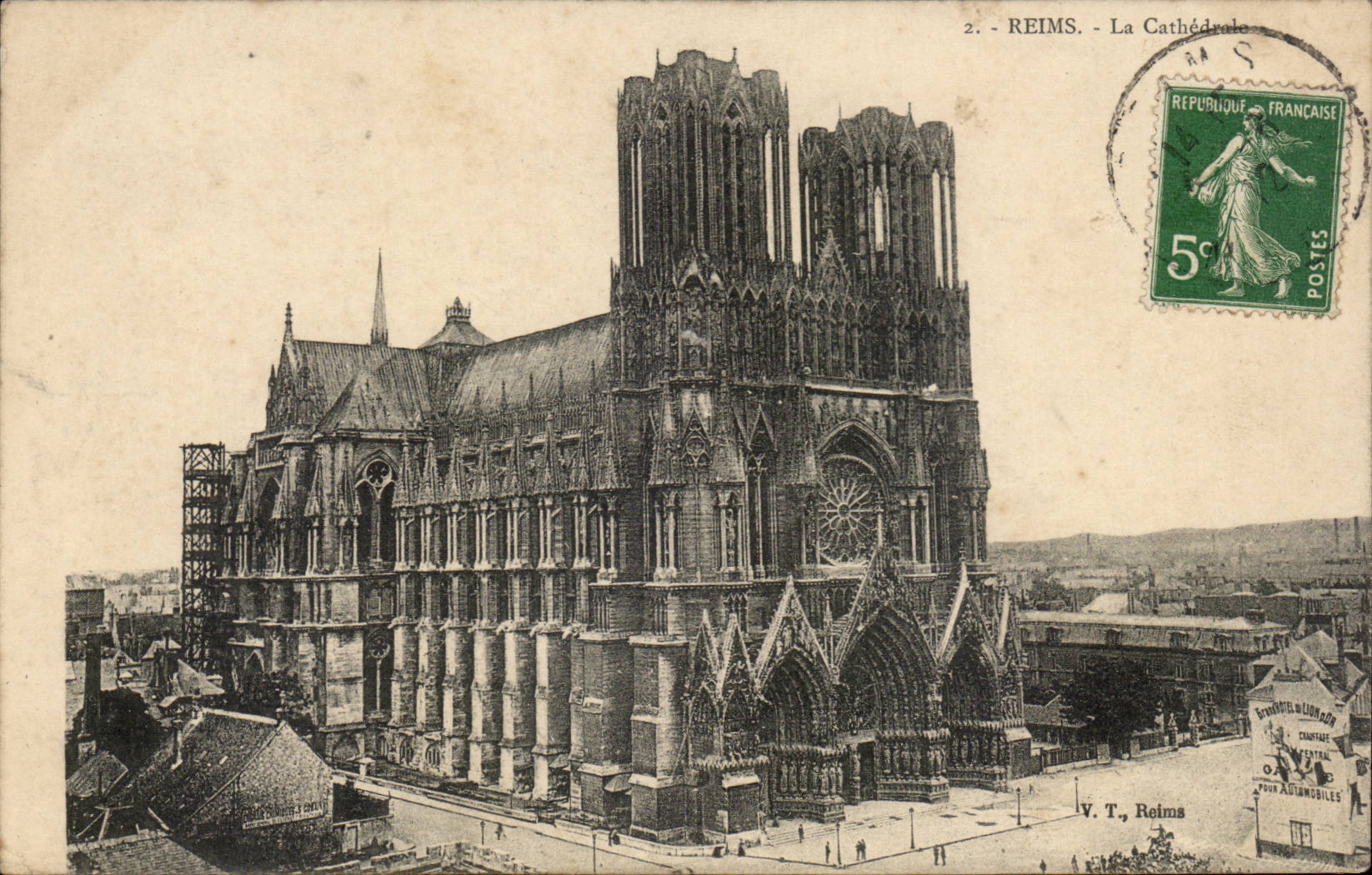 CPA Reims the cathedral