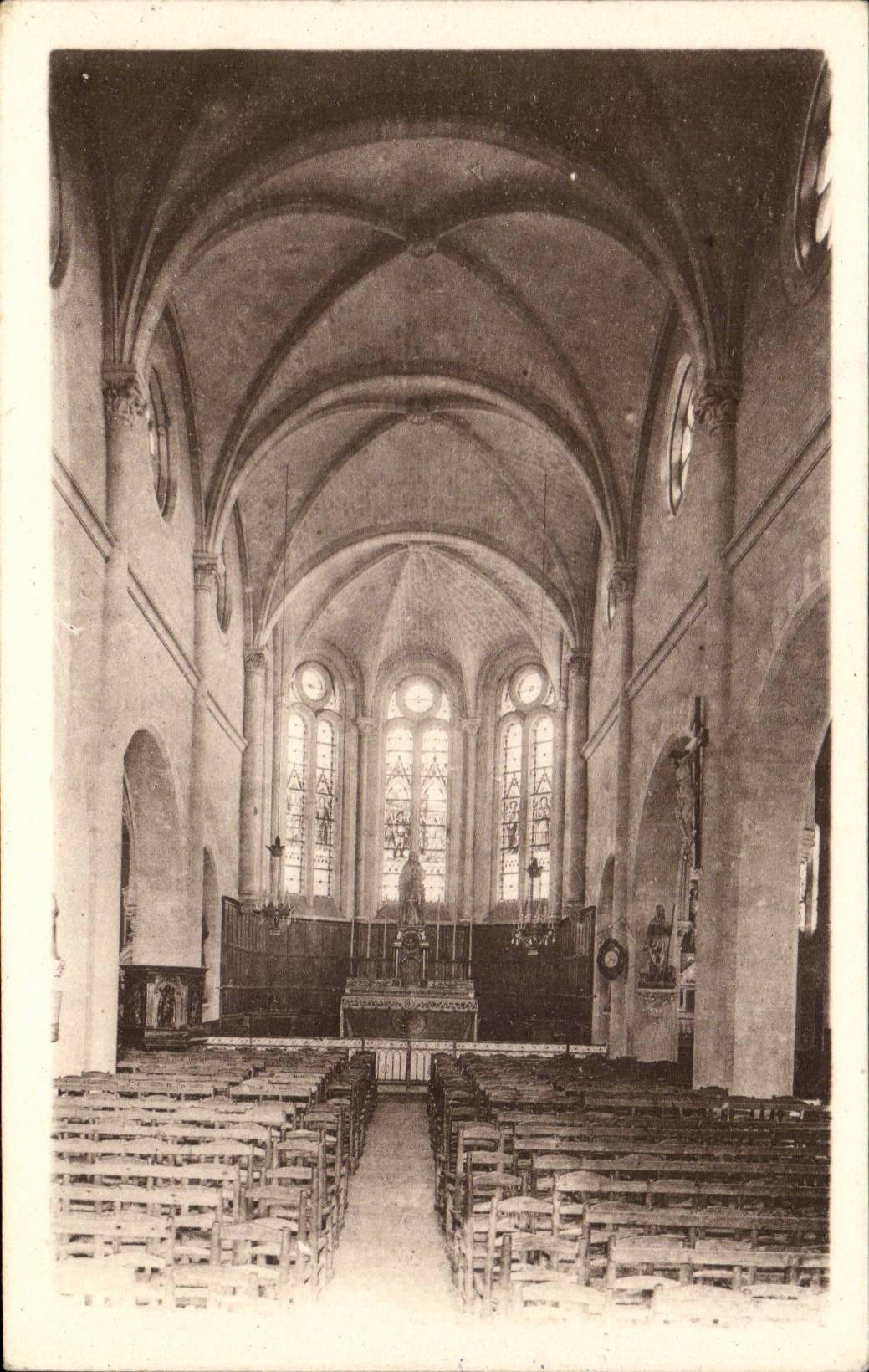 CPA InnenTreillieres von der Kirche