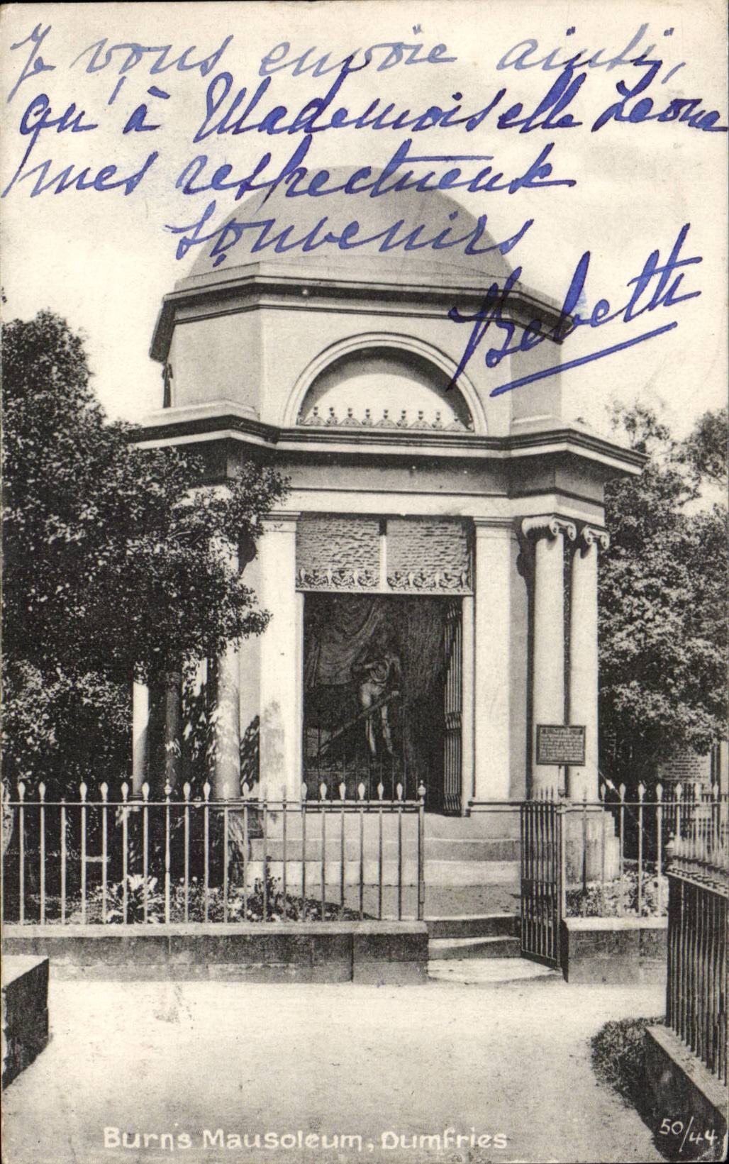 Burn' S Mausoleum - Dumfries - CPA