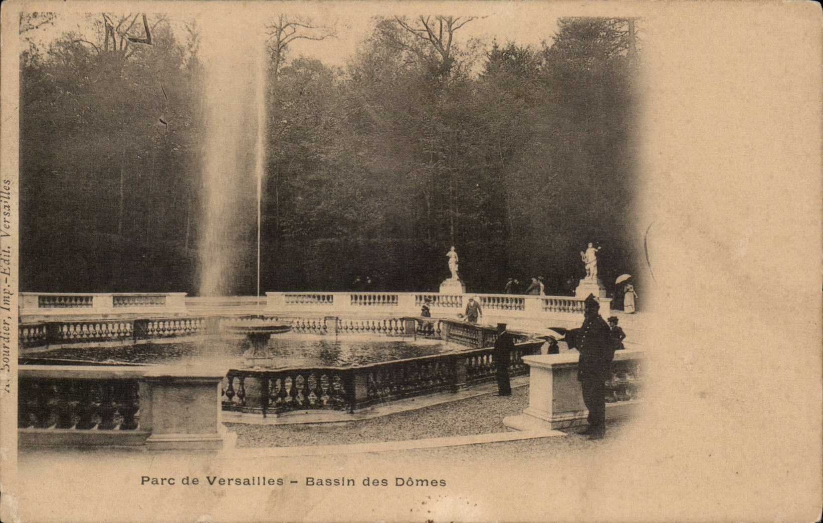 Versailles - Park of Versailles - Basin of the Domes - CPA