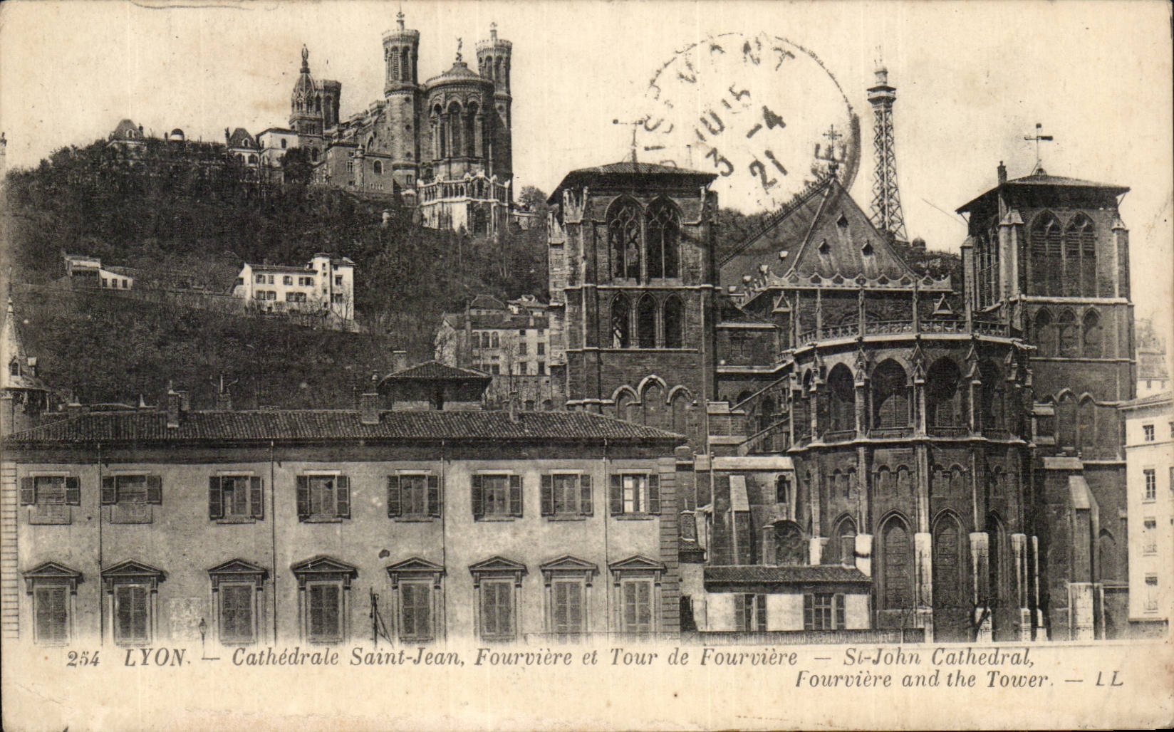 Lyon - Kathedrale Saint Jean - Fourviere und Ausflug von Fourviere - CPA