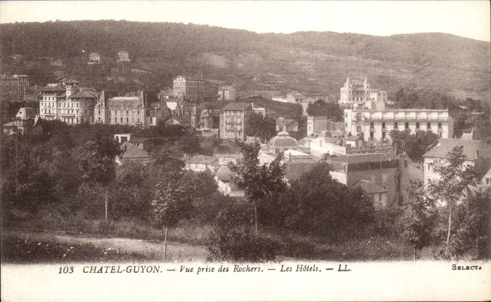 Chatelguyon - Chatel Guyon - gesehen von den Felsen - Hotels - CPA