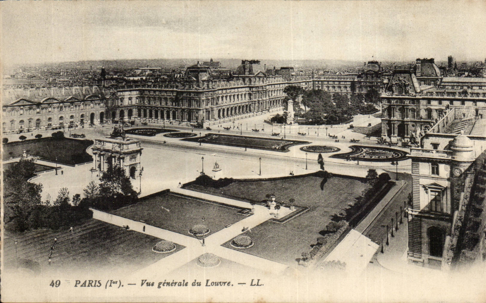 Paris - 1 - Vue Generale du Louvre - CPA 