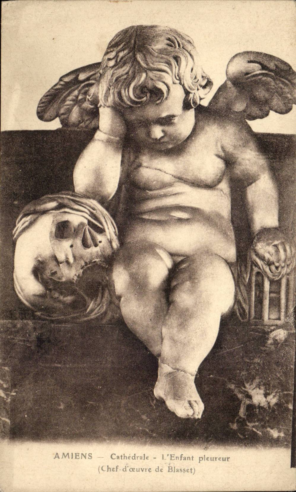 Amiens - Cathedral - Child To cry - angel - engel - angel - CPA