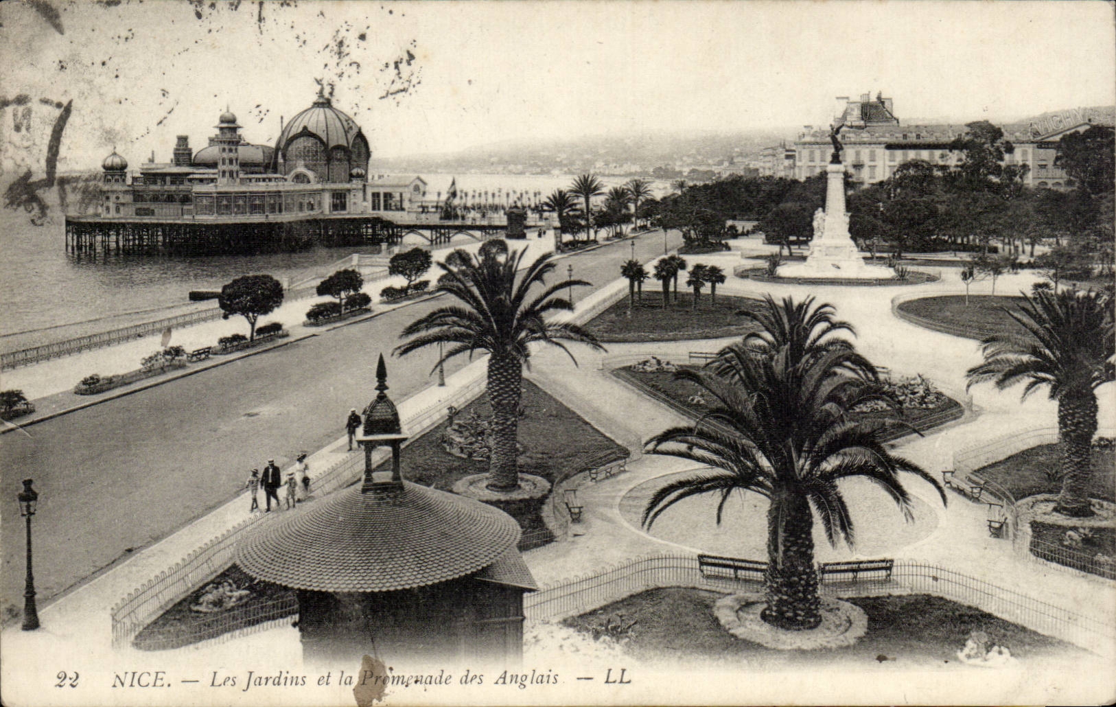 Nice - Gardens and the Walk of the English - CPA