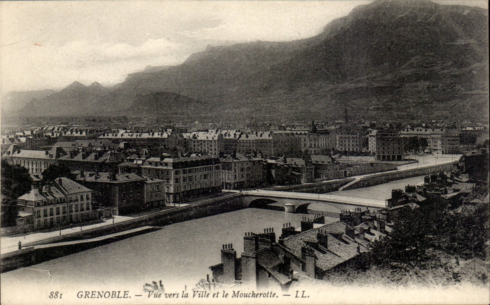 Grenoble - Sight towards the City and Mouchrotte - CPA