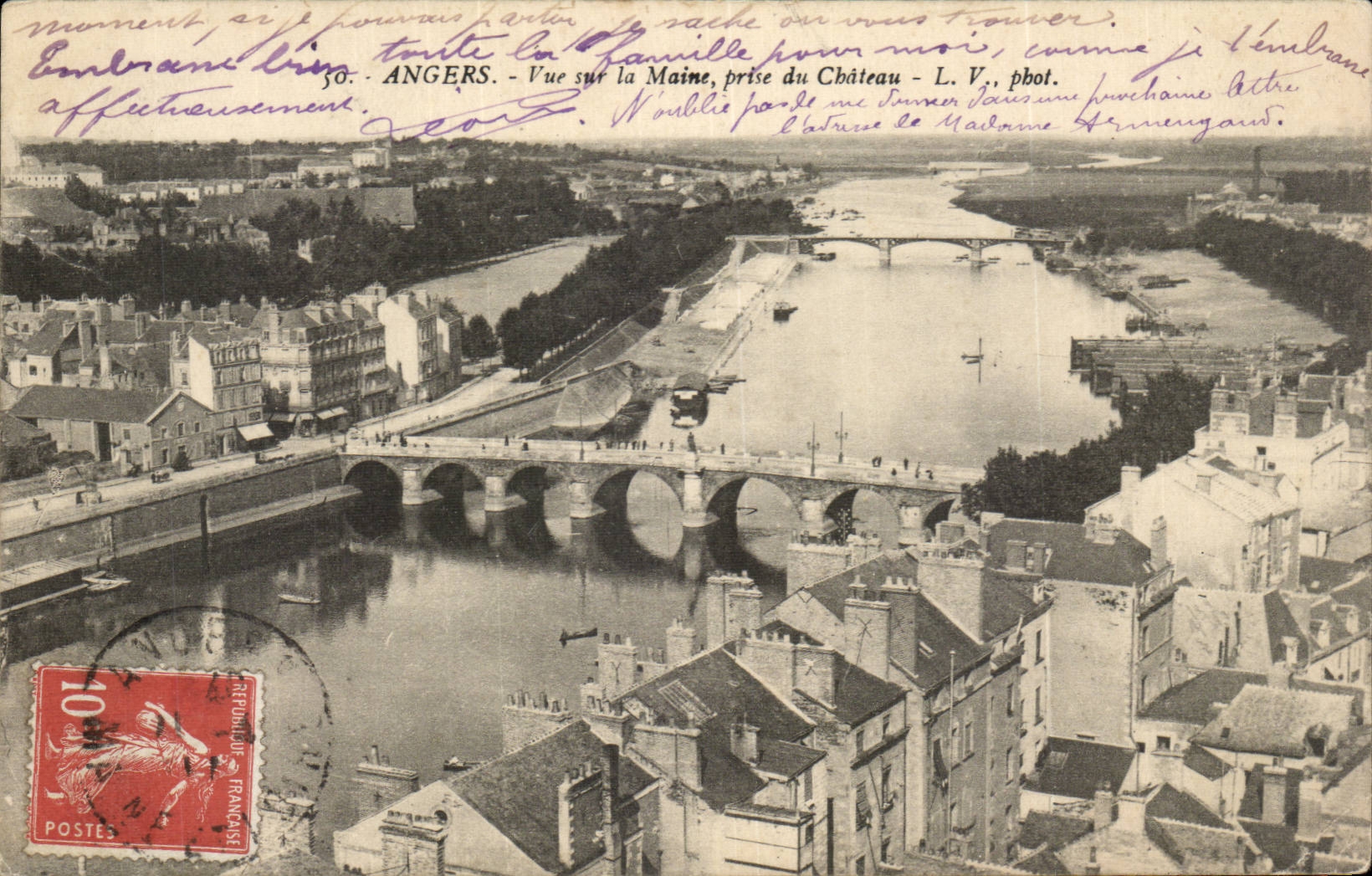 Angers - Sight on Maine - catch of the Castle - CPA