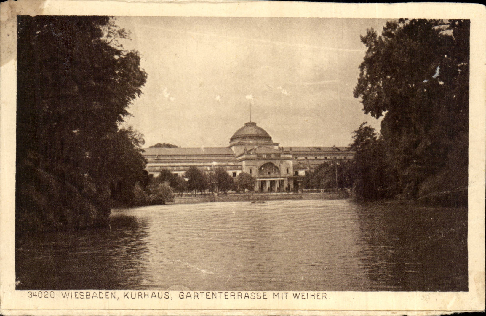 Germany - Deutscland - Wiesbaden - Kurhuas - Weiher - CPA