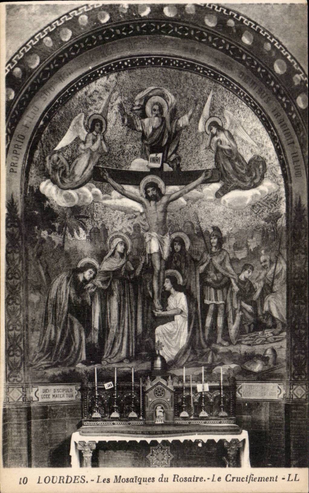 Lourdes - Mosaics of the Rosary - CPA