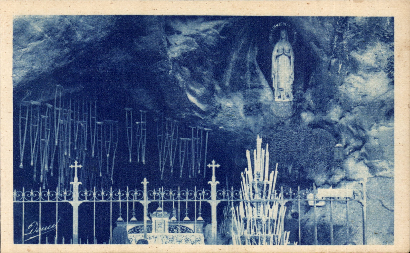 Lourdes - the Miraculous Cave - CPA