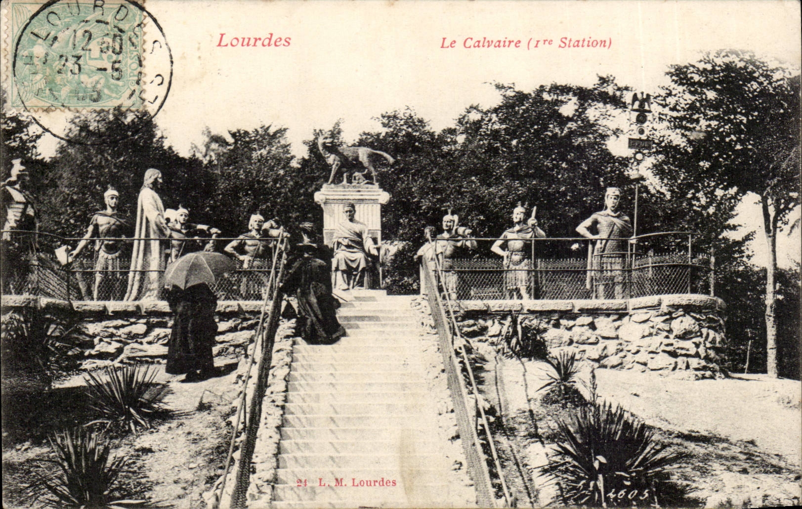 Lourdes - the Martyrdom - I Re Station - CPA