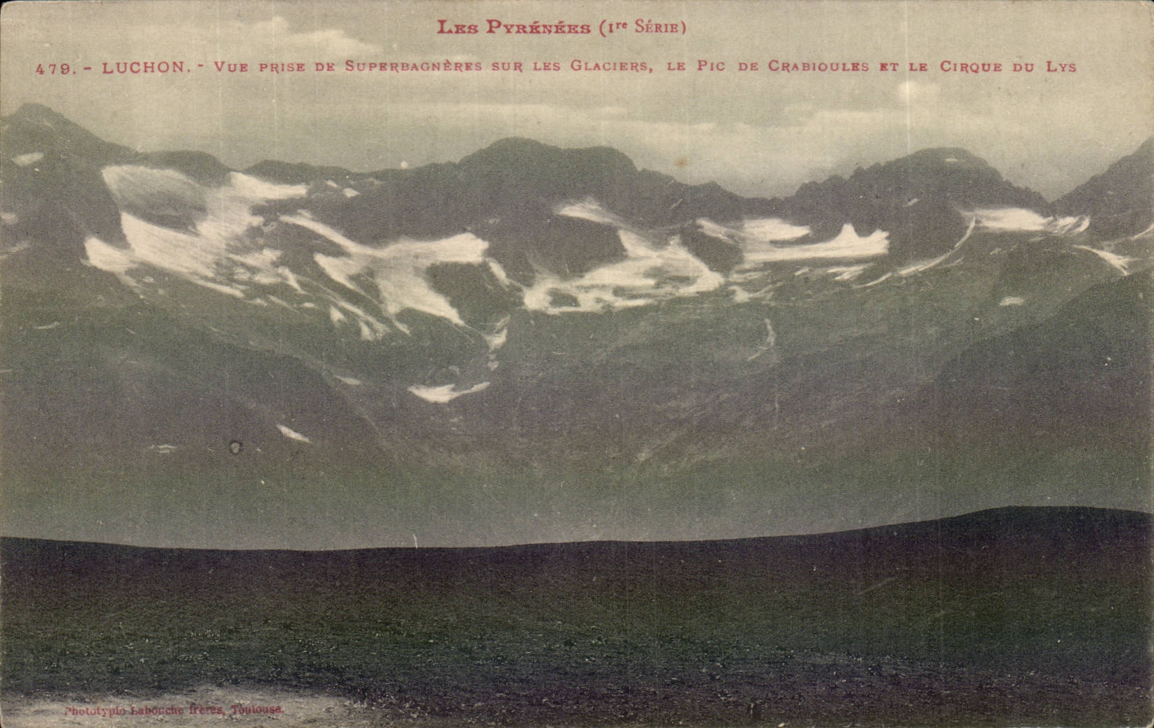 Luchon - Seen from of Superbagneres on the Glaciers - CPA