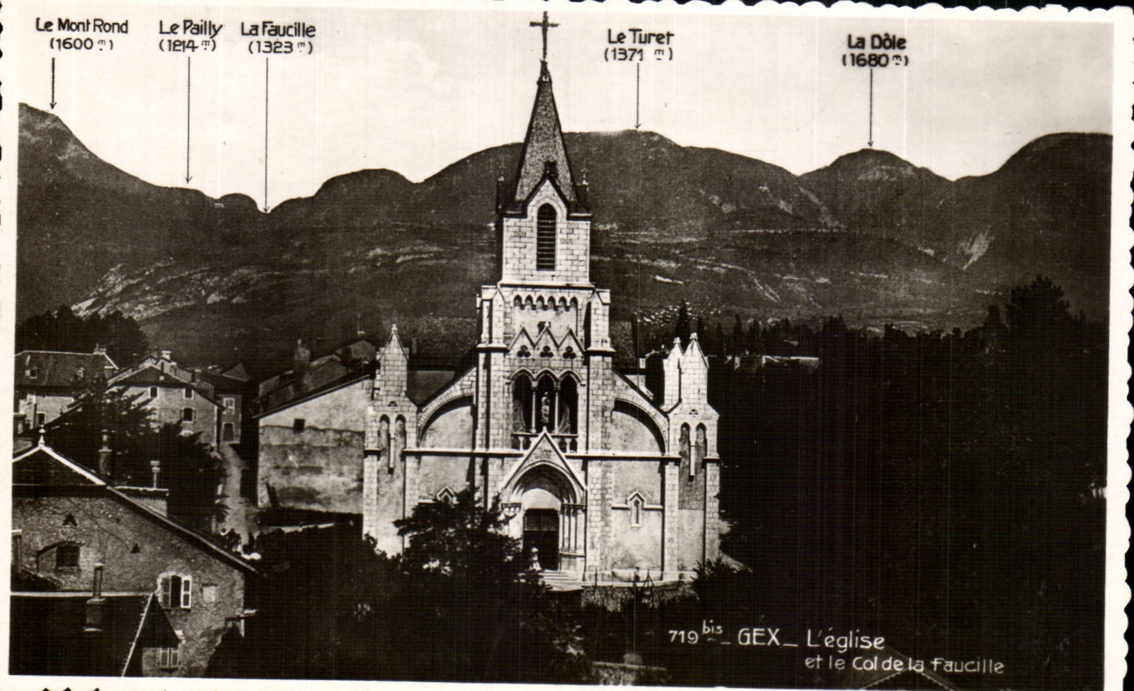 CPSM Gex the church and the collar of the Sickle