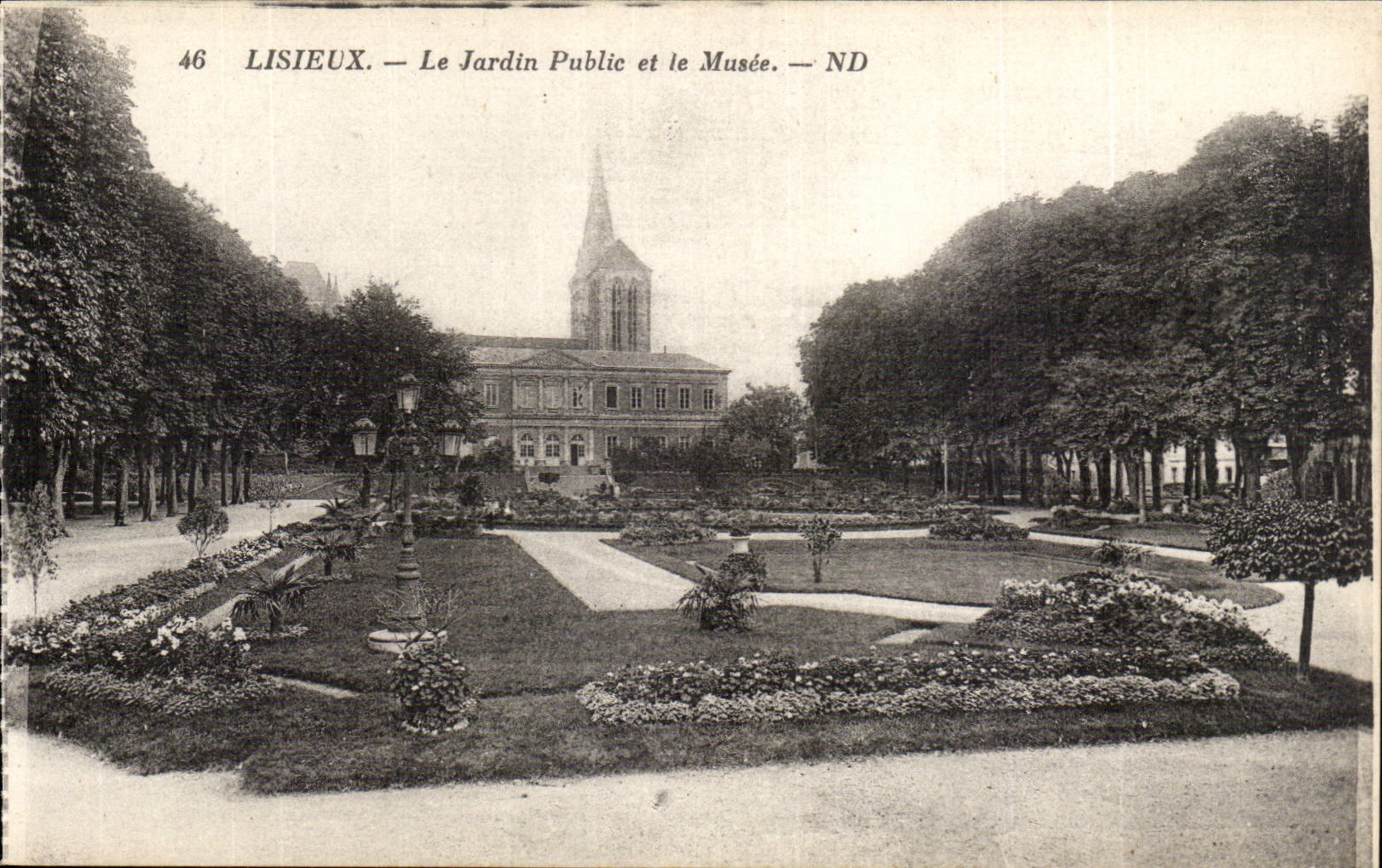 CPA Lisieux der allgemeine Garten und das Museum