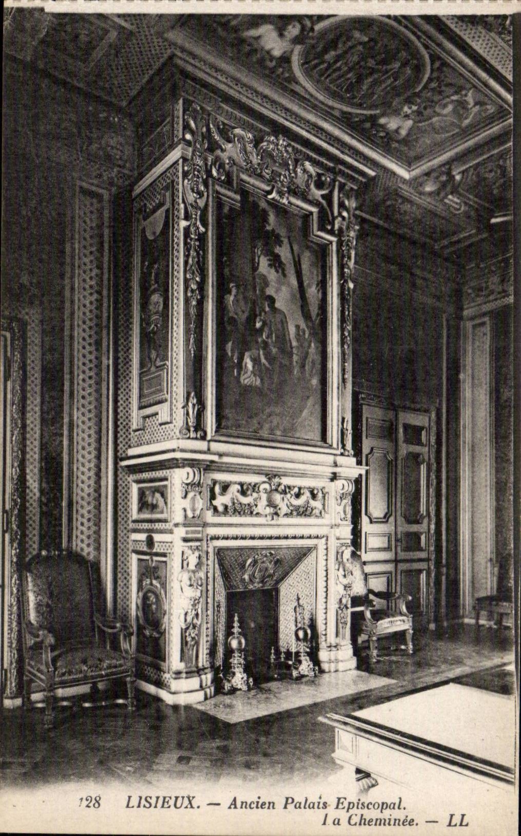 CPA Lisieux alter episkopaler Gaumen der Kamin