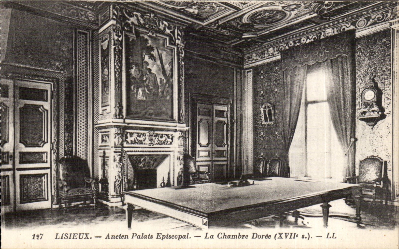 CPA Lisieux alter episkopaler Gaumen der Raum golden