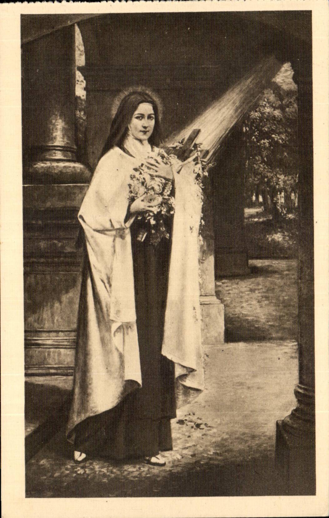CPA Sainte Therese des Kindes Jesus Lisieux