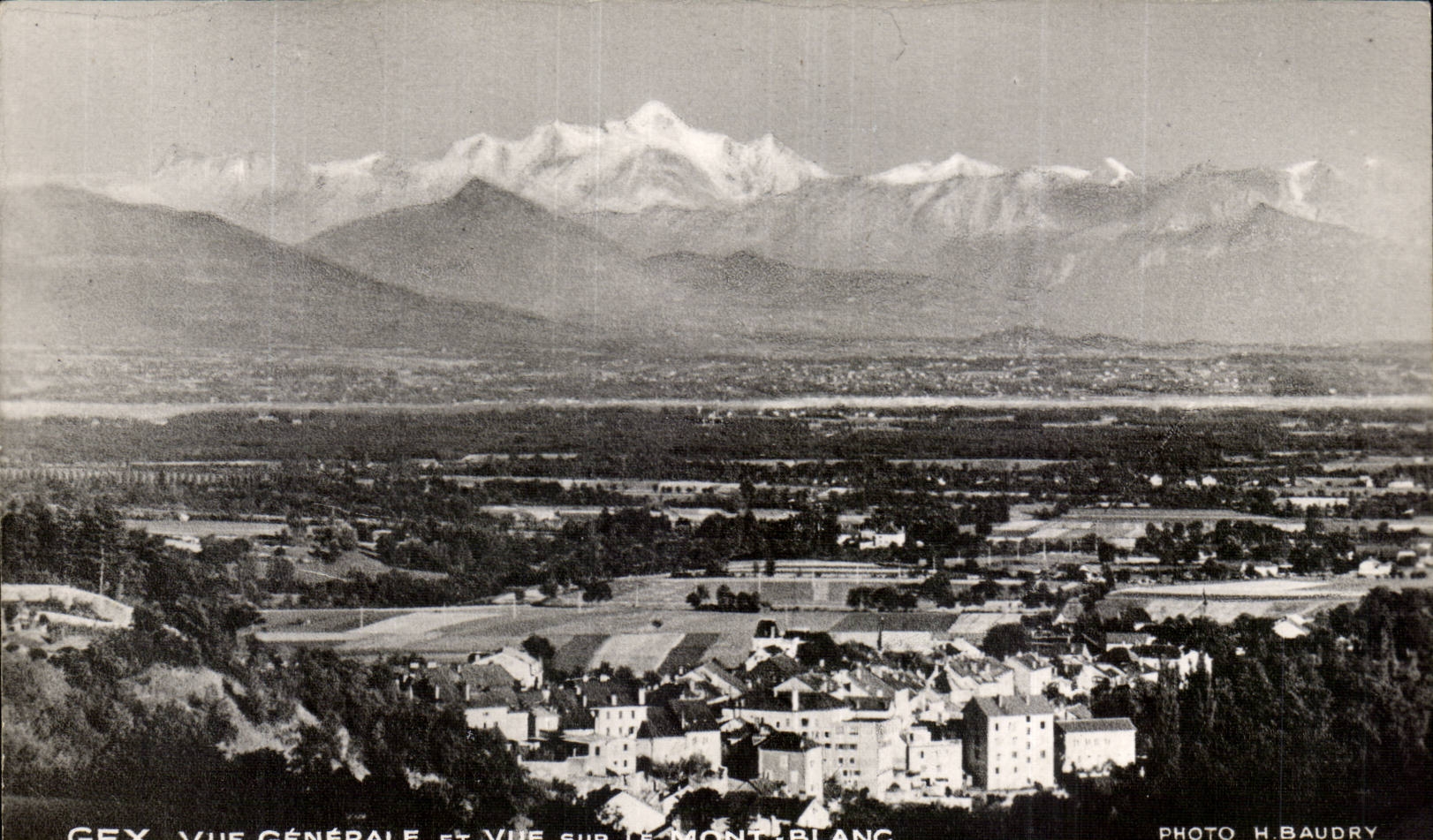 CPSM Gex View and seen on the Mount Blanc
