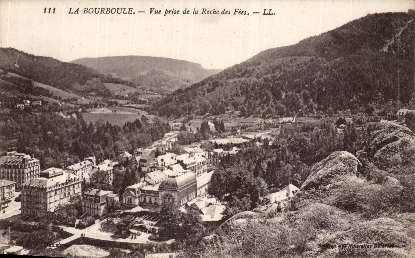 CPA das bourboule gesehen vom Felsen der Feen