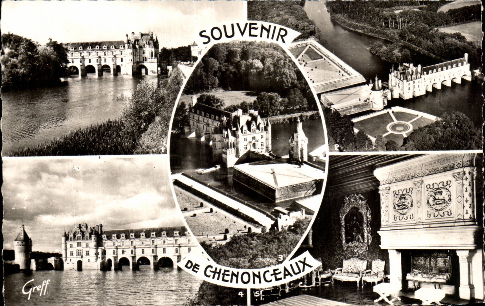 CPSM Souvenir de Chenonceaux