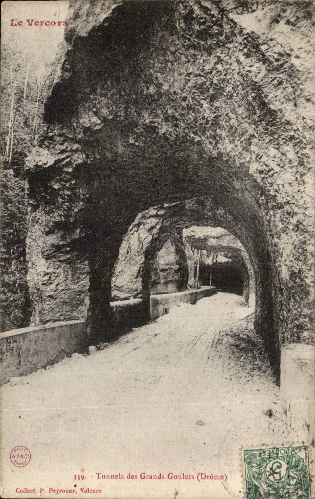 CPA Tunnels der grossen schmalen Teile