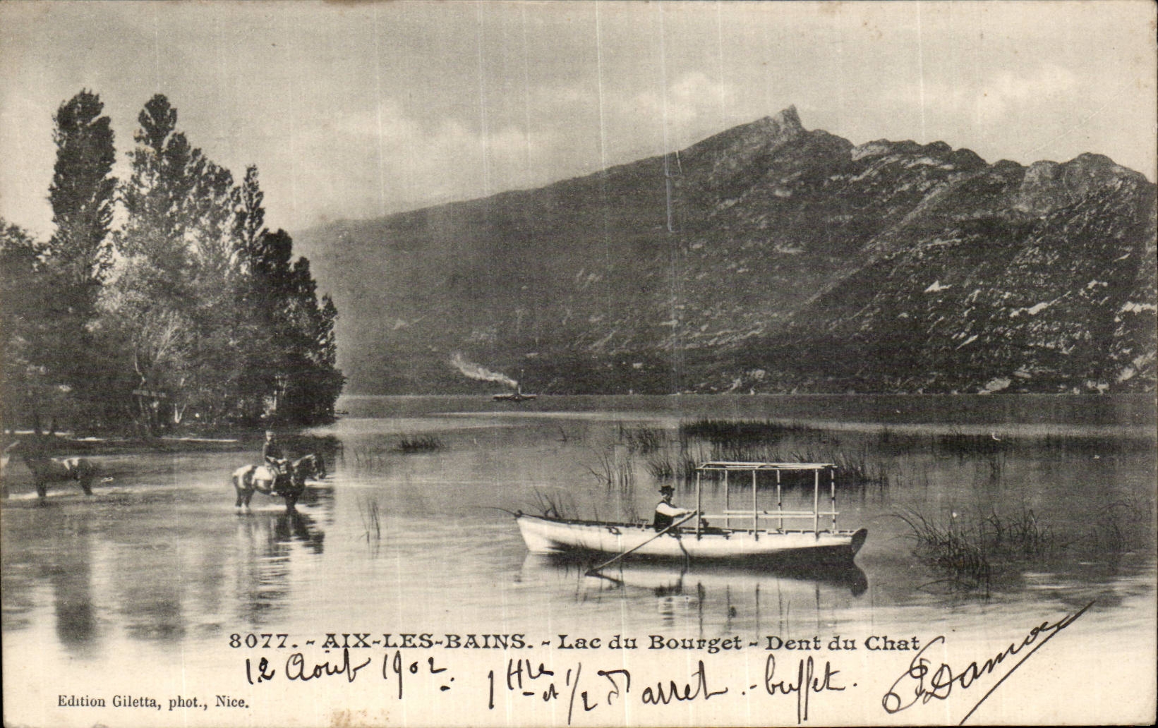 CPA Aix les Bains Lake of Le Bourget Tooth of the cat