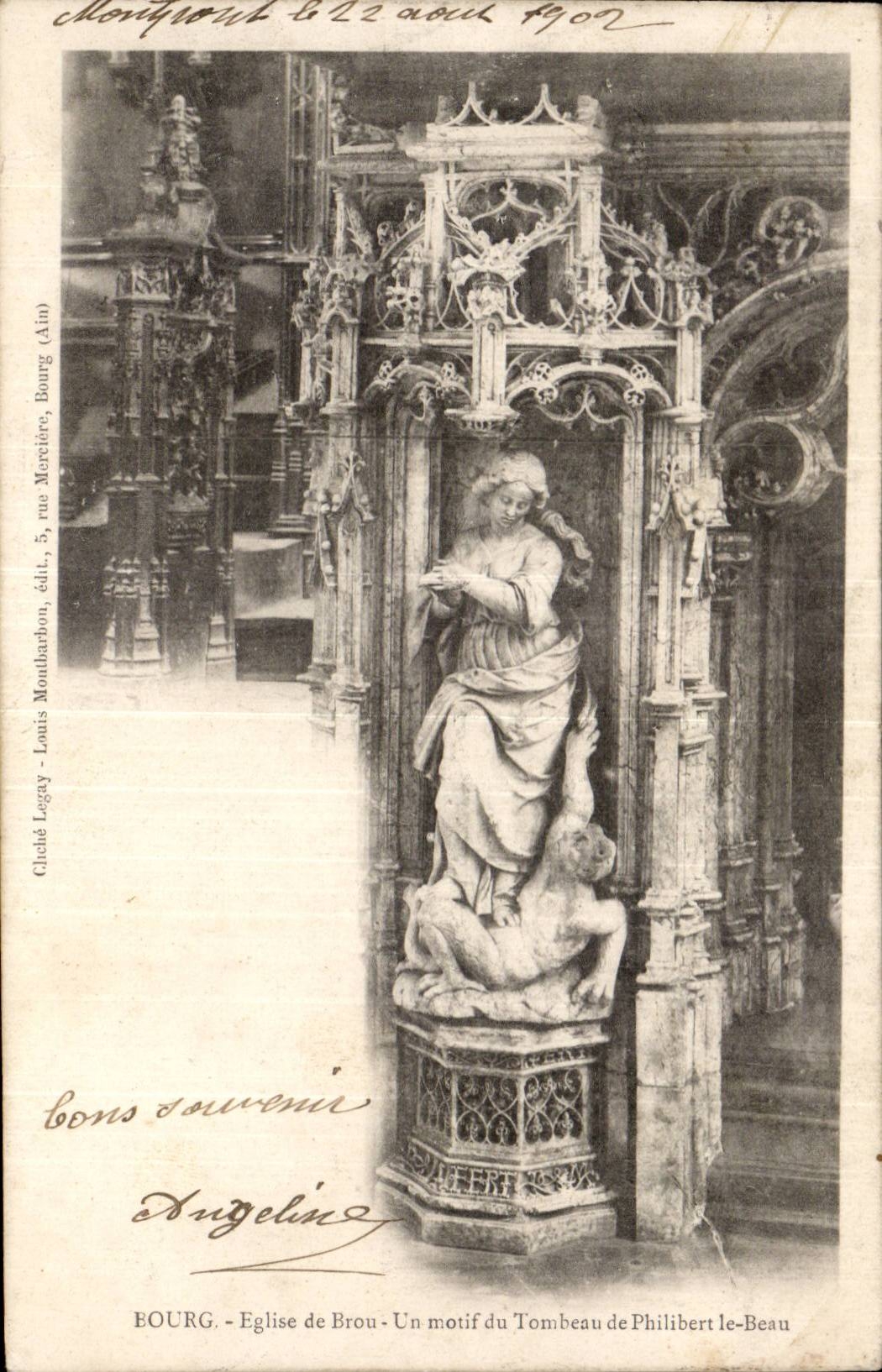 CPA Borough Church of Husks a reason for the tomb of Philibert Beautiful