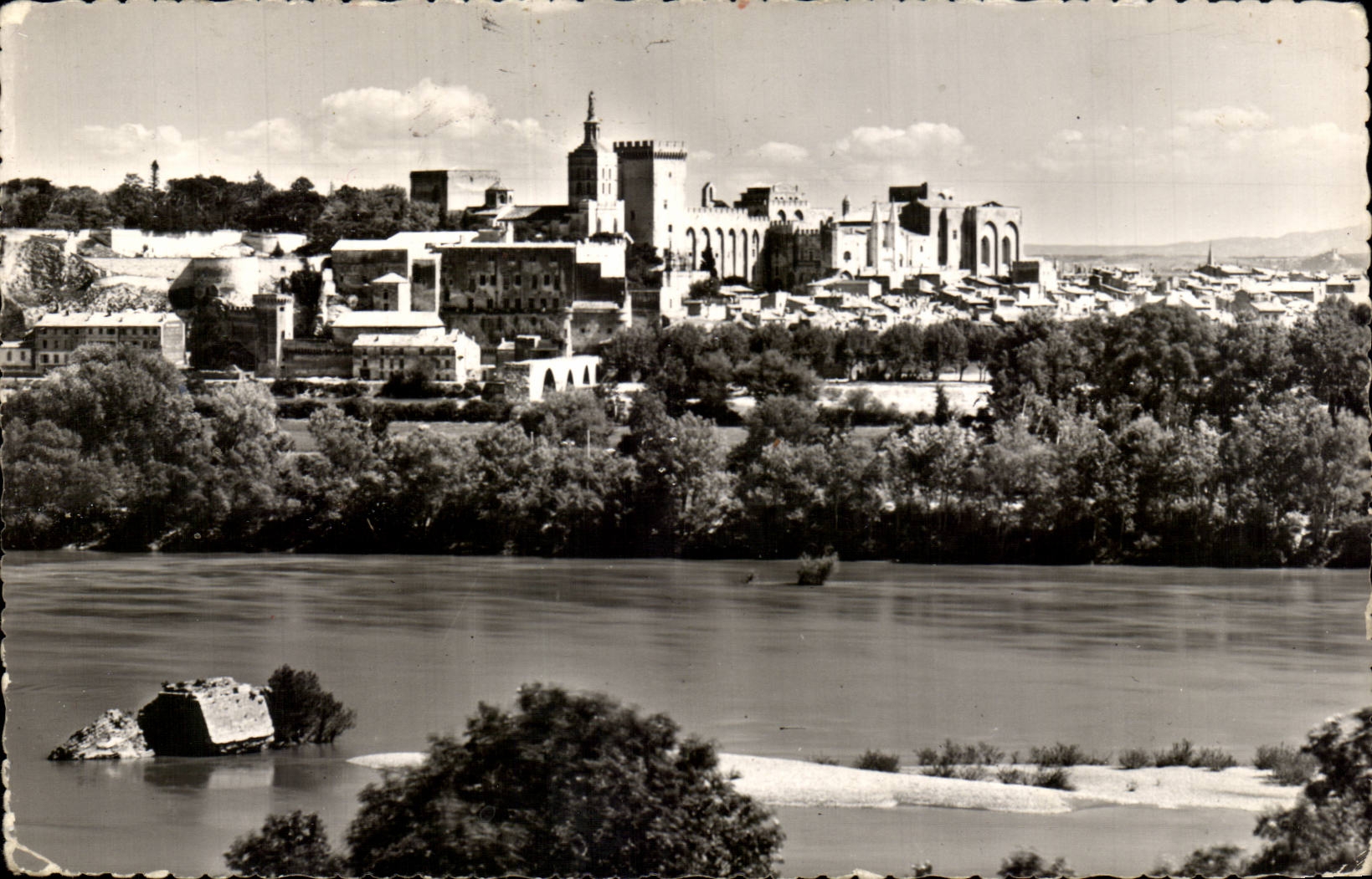 CPSM Avignon Brucke Saint Benezet der Gaumen der Papste und der Stadt